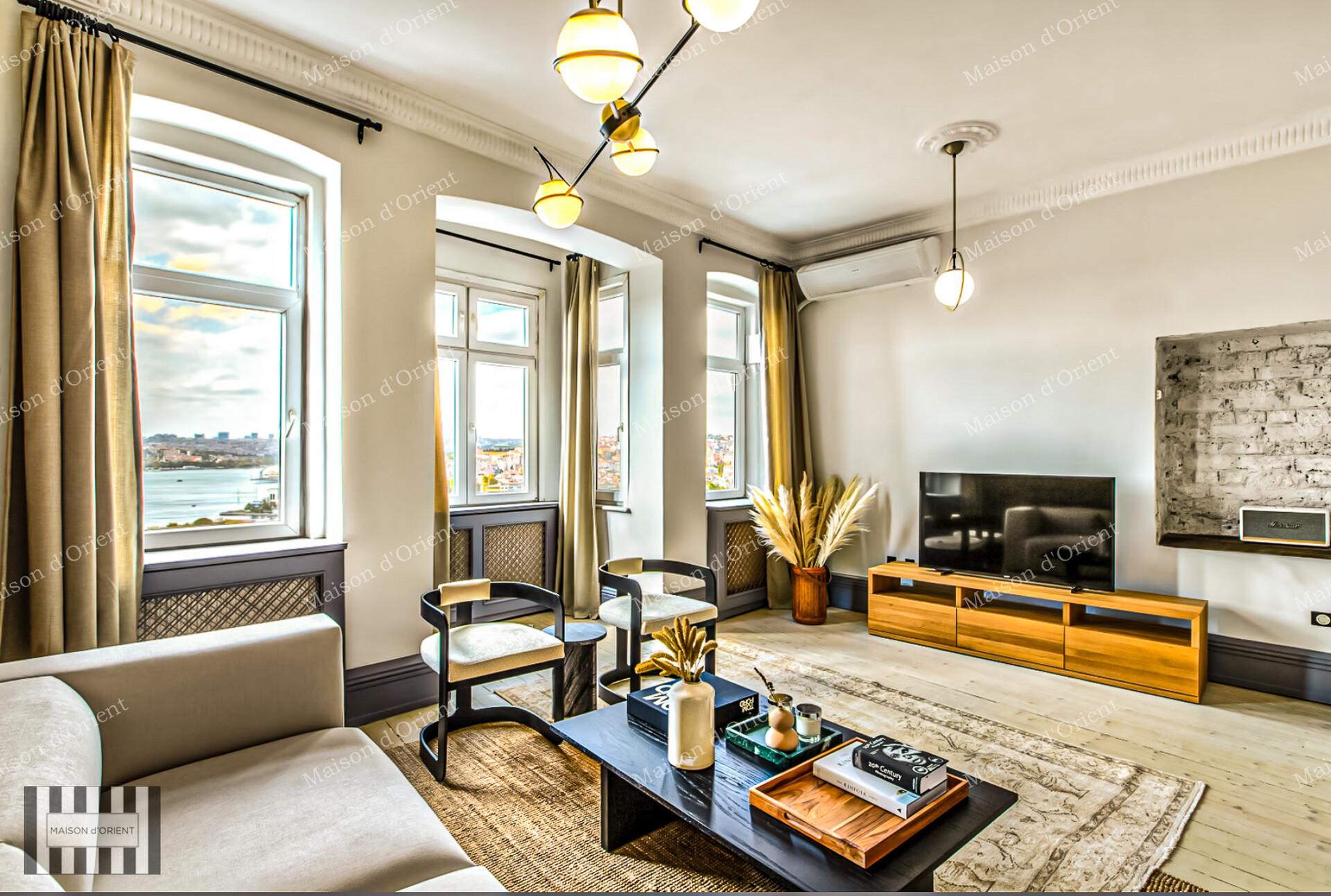 Duplex Apartment with Golden Horn View for Sale in a Historic Building in Sishane — Şişhane, İstanbul — 3+2 — Closed