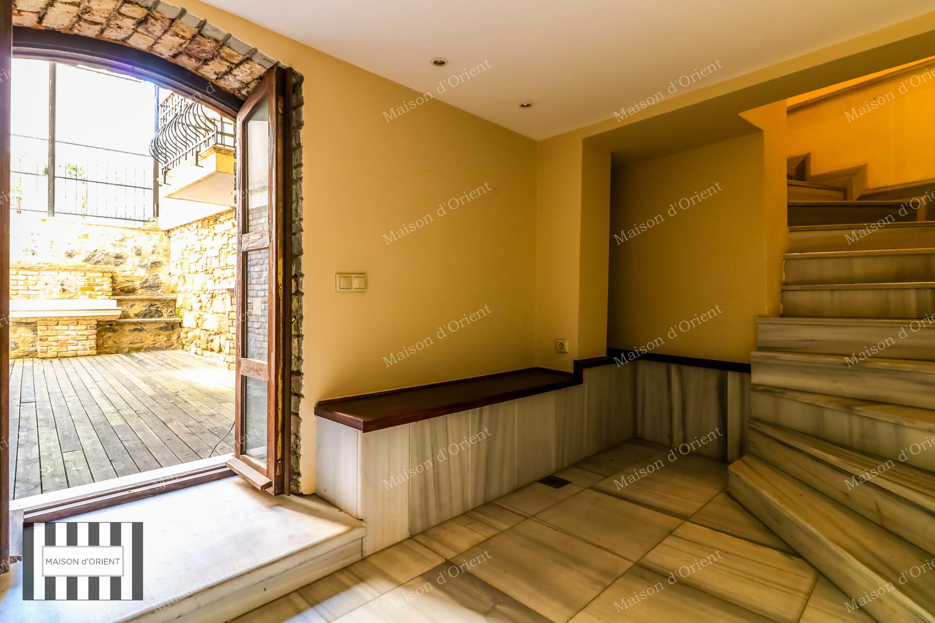 2+1 Duplex with Garden for Rent in Historical Pamir Bey Building — Cihangir, İstanbul — 2+1 — Closed