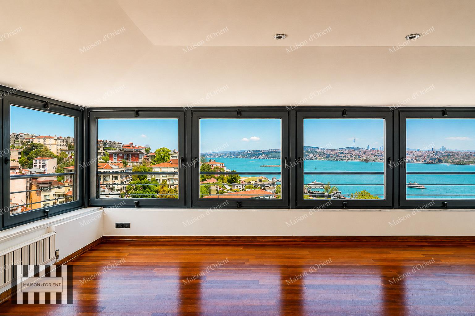 4+2 Duplex for Sale with Uninterrupted Bosphorus View in Cihangir — Cihangir, İstanbul — 4+2 — For Buy