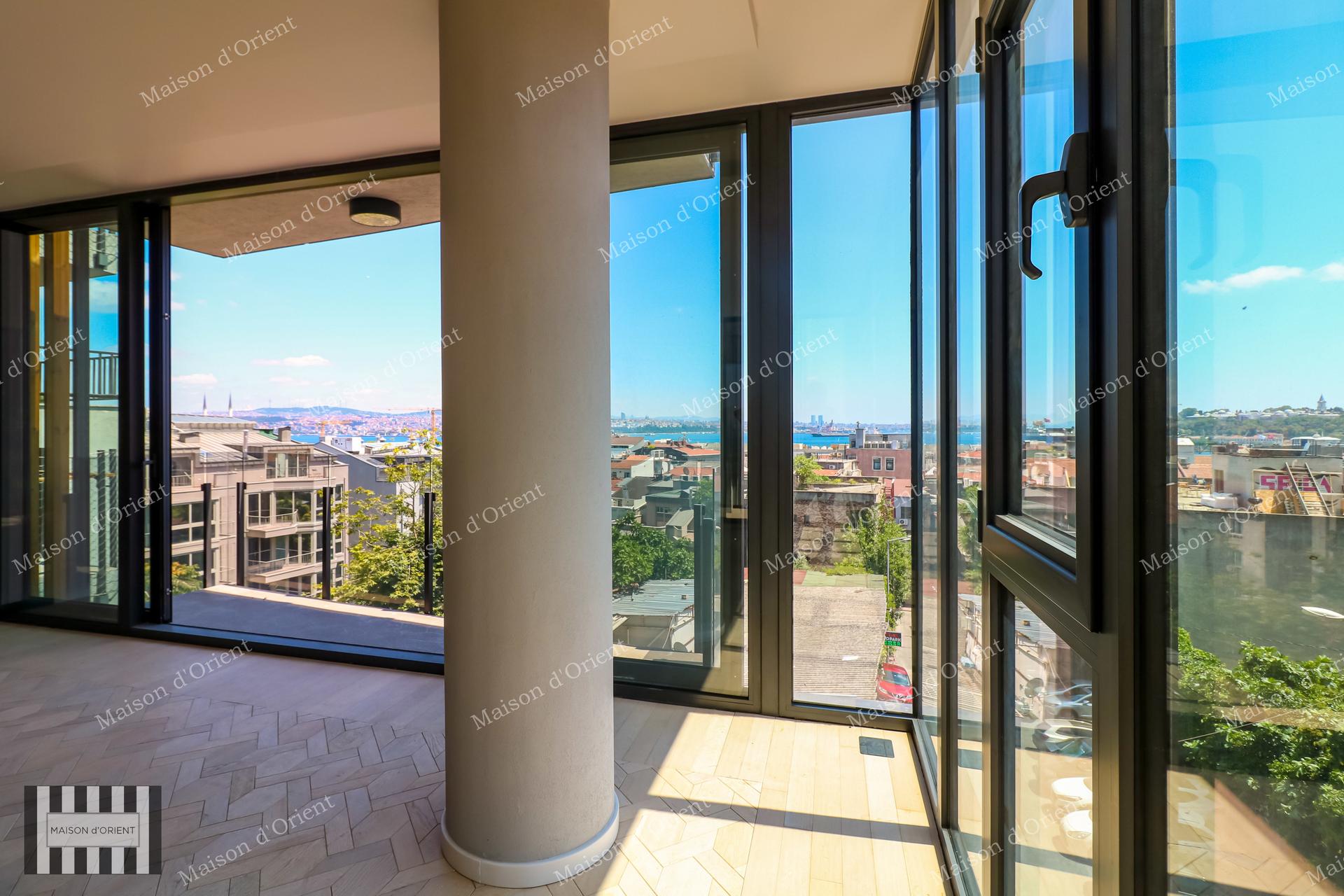 2+1 Flat for Sale with Bosphorus View in New Building, Galata — Galata, İstanbul — 2+1 — Closed