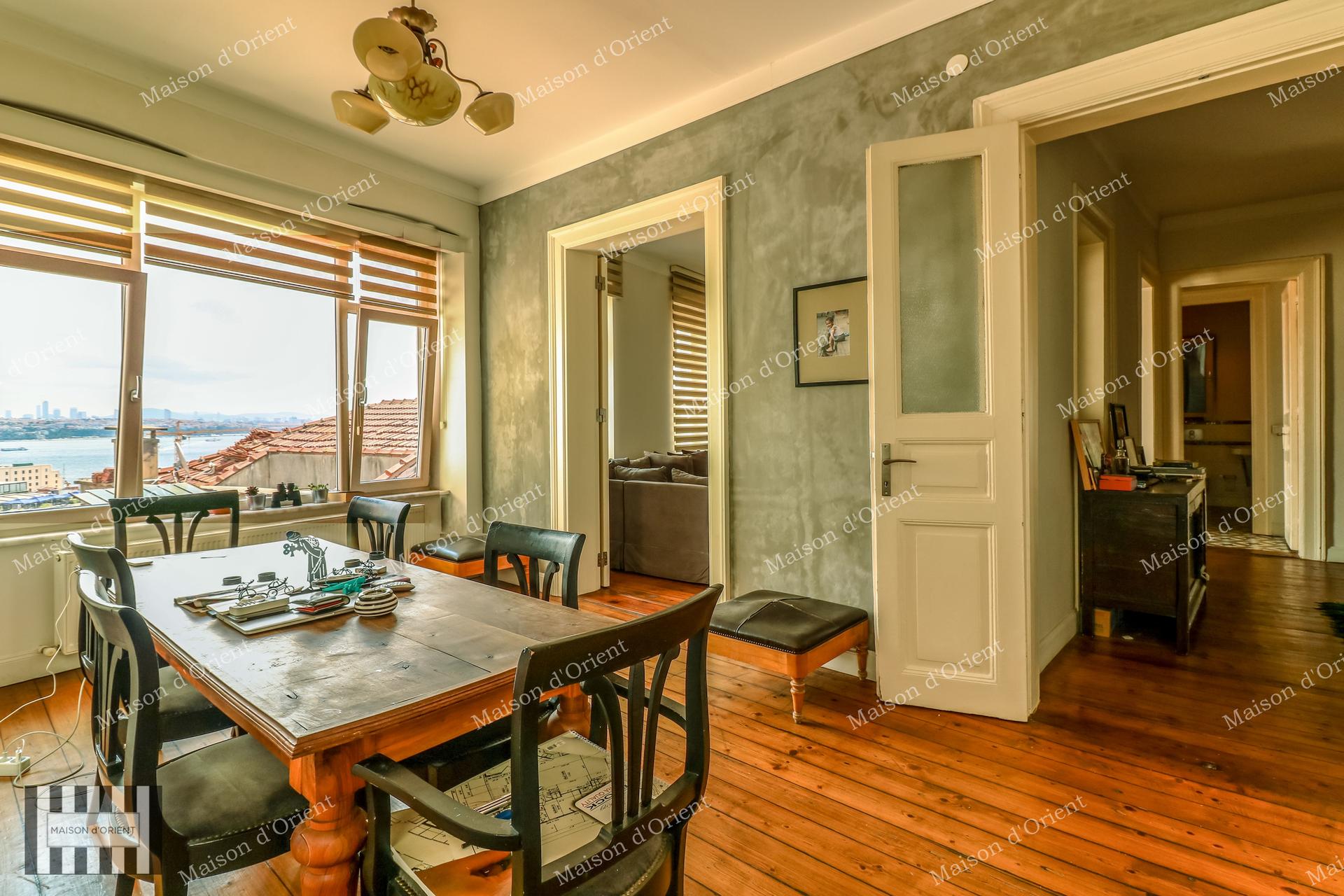 Renovated Sea View Flat for Rent in Galata — Galata, İstanbul — 3+1 — Closed