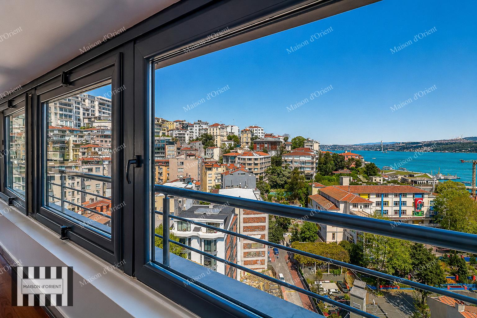4+2 Duplex for Sale with Uninterrupted Bosphorus View in Cihangir — Cihangir, İstanbul — 4+2 — For Buy