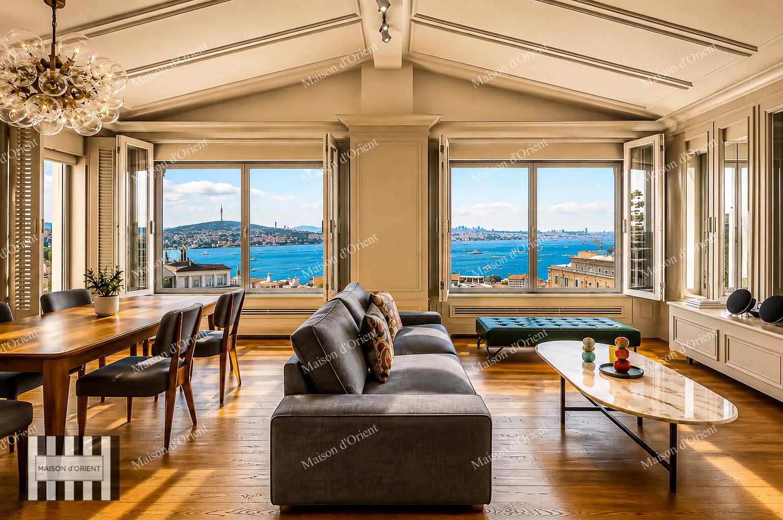 Galata'da Boğaz Manzaralı Satılık Tarihi Ojeni Apartmanı — Galata, İstanbul — Satılık